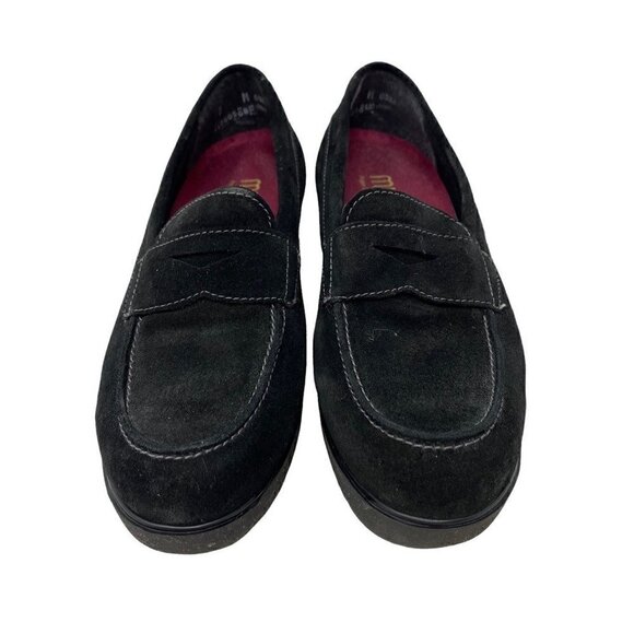 Munro Women's American Katie Walking Penny Loafer Shoes Black Wedge Moc Toe 7 M - Picture 5 of 10